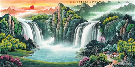 山水画 风水|山水画中的一些风水讲究